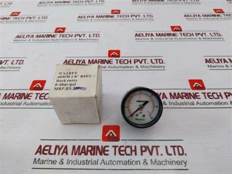 Waaree Pressure Gauge 0-4 Bar/0-60 Psi 1/8Inch Bspt – Aeliya Marine