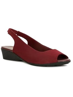 Buy Bata Women's Wedge Heel Sandal - MAROON (3 UK) (6695131) at Amazon.in