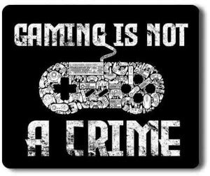 Yellow Alley Gaming Mouse Pad|Gaming Is not a Crime|Rubber Base Mouse ...