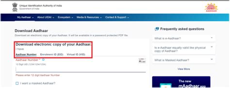 UIDAI Aadhaar Download 的图像结果
