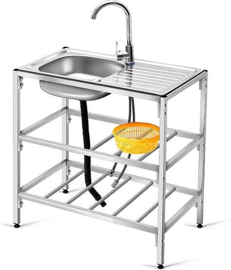 Tandefio Freestanding Outdoor Kitchen Utility Sink Nepal | Ubuy