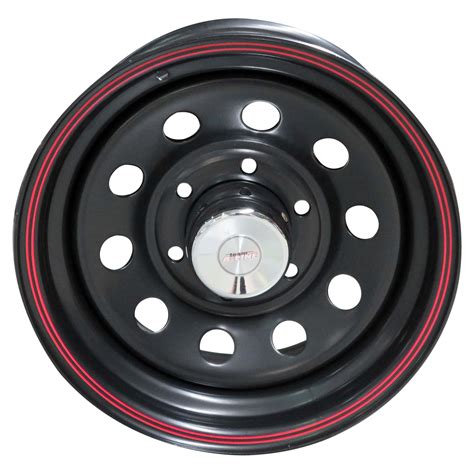 15 Black Modular Red Trim Rim For Quantum | Taxi Auto Parts