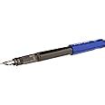 Pilot Kakuno Medium-Nib Fountain Pen, Black Body Blue Cap Body (FKA-1SR ...