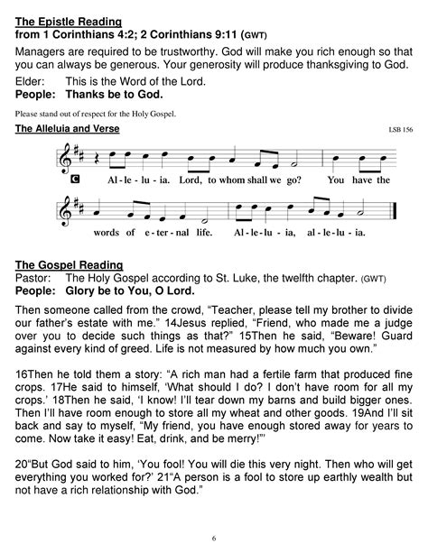 Worship Bulletin and Announcements for June 11, 2023 - Second Sunday in ...