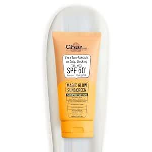Ghar Soaps Magic Glow SPF 50+ PA++++ Mineral Sunscreen | UVA/UVB & Blue ...