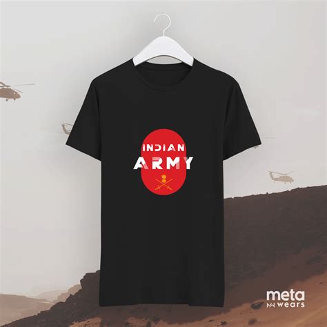 Indian Army (Black T-shirt) - MetaWears India: Shop High-Quality ...