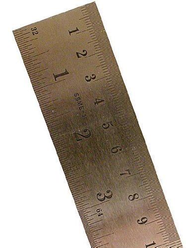 Pacific Arc Stainless Steel Rulers Inch Metric With Conversion Table ...