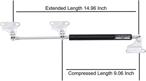 Buy Apexstone 100N/22.5lb Gas Struts 15 inch Gas Strut Lift Support Gas ...