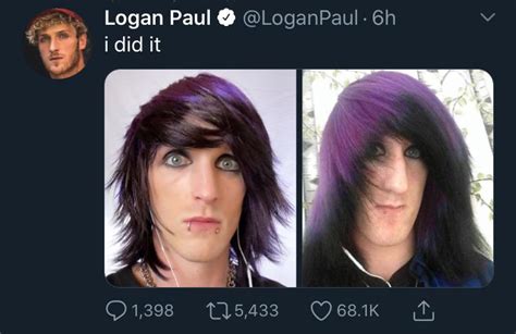 So guys we did it we turned Logan Paul emo! : r/pyrocynical