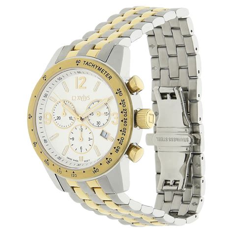 Buy Online Xylys Swiss Chronograph Multicoloured Metal Strap and White ...