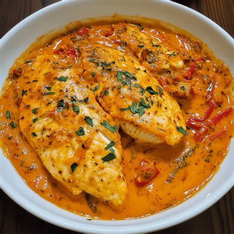 Tilapia in Roasted Pepper Sauce - Succulent Recipes