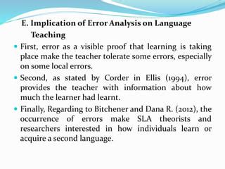 Image result for Error Analysis Language