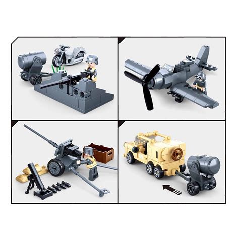 Buy Sluban World War 2 Gift Set Building Blocks For Ages 6+ Online at ...