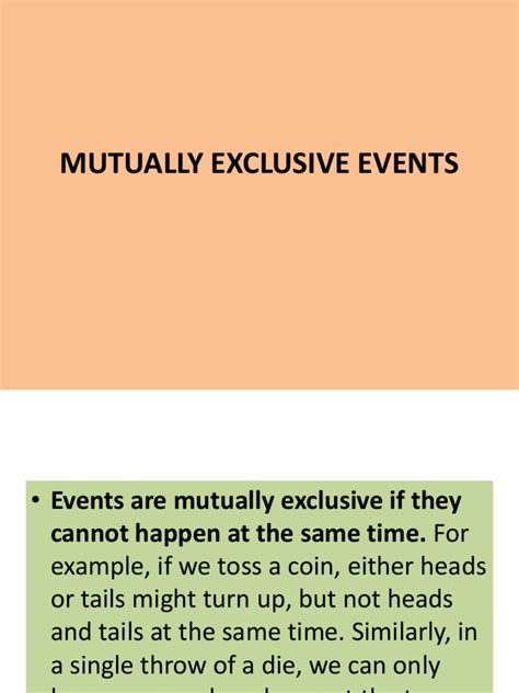 Image result for Mutually Exclusive Events Probability Examples