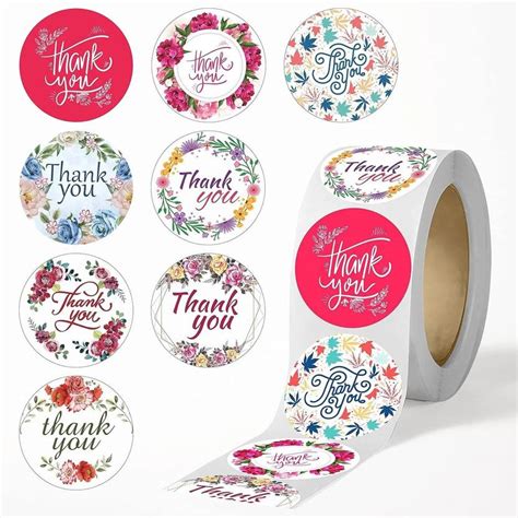 VSUMART 1 inch thank you sticker Double-sided Sticker Price in India ...