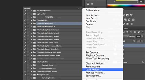 How to Install Photoshop Actions 的图像结果