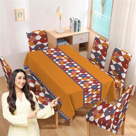Dining Table & Chair Cover Sets | 4/6 Seater | Stretchable & Stylish ...