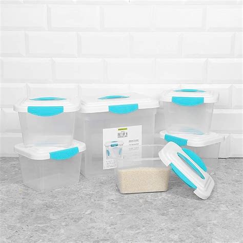 Home Centre Storage Box - Set of 6 Pcs - White : Amazon.in: Home & Kitchen
