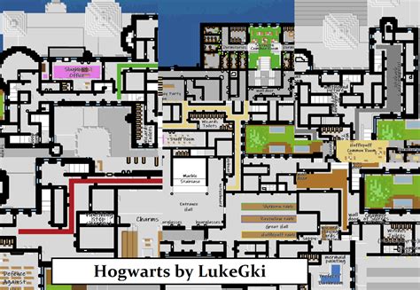 Hogwarts Castle floor plans from Harry Potter books : r/unmined