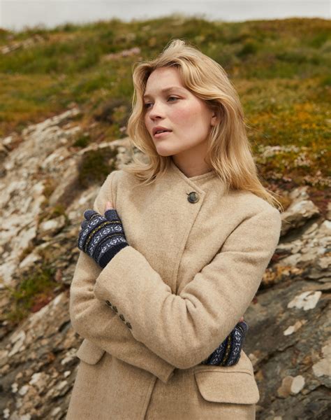 Merino Wool Coat in Oatmeal | Women's Coats | Brora Sale