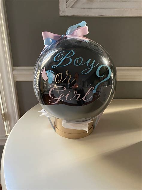 Gender Reveal Balloon Pop No Mess Powder Balloon He or She Party Unique ...
