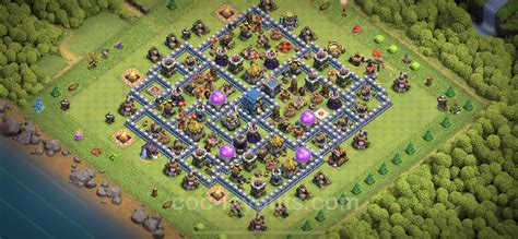 Best Anti 2 Stars Base TH12 with Link, Hybrid - Town Hall Level 12 Base ...