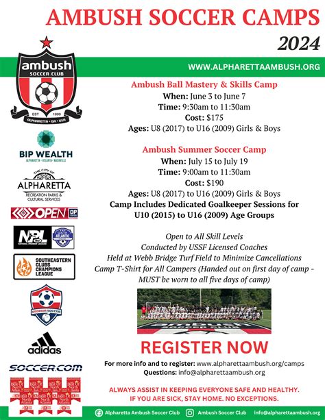 Ambush Summer Soccer Camp