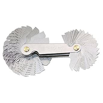 MagiDeal 58pcs Screw Thread Pitch Gauge Combination Imperial & Metric ...