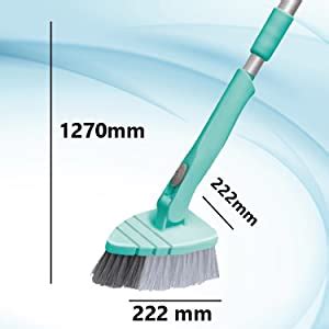 Spotzero By Milton Bathroom Cleaning Comfort Combi Brush + Scrub (Aqua ...