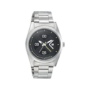 Fastrack Go Skate Quartz Analog with Date Black Dial Silver Stainless ...