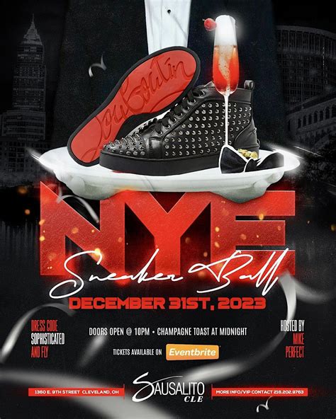 2024 NYE Sneaker Ball, Sausalito on Ninth, Cleveland, December 31 to ...