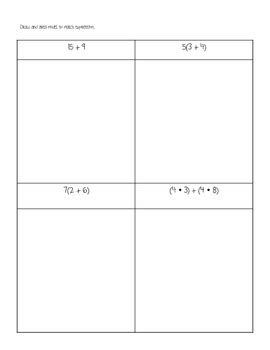 Image result for Distributive Property Model