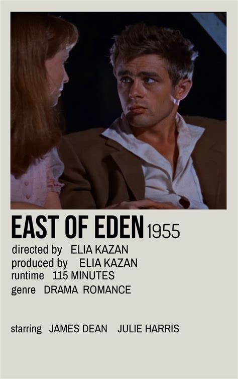 East Of Eden aesthetic minimalist poster | Indie movie posters, Movies ...