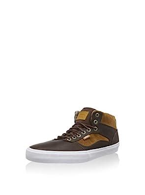 Vans Men's Bedford Duck Hunt Brown/White Mid-Top Leather Skateboarding ...