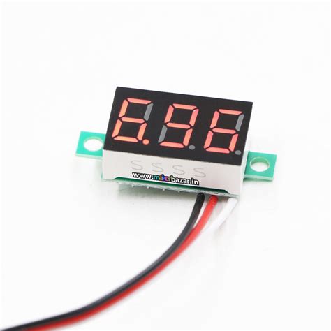 Buy 0.28in 0-100v DC Voltmeter Module Three Wire