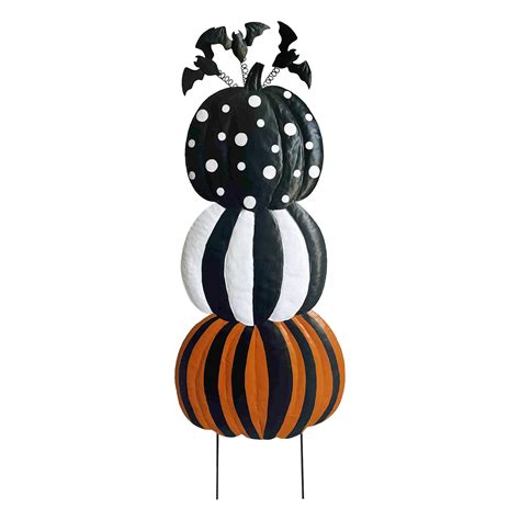 Stacked Pumpkin Trio Yard Stake | At Home