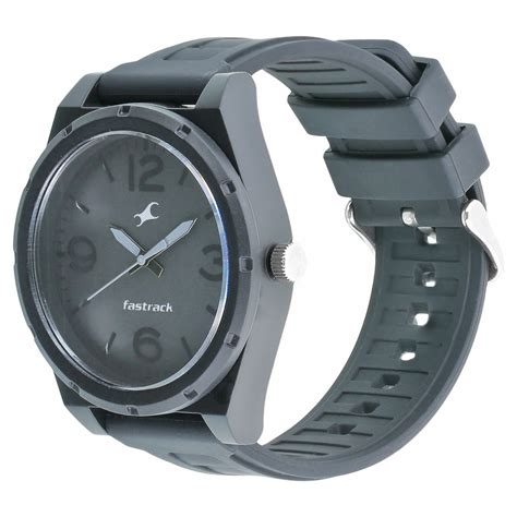 Buy Online Fastrack Trendies Quartz Analog Grey Dial Silicone Strap ...