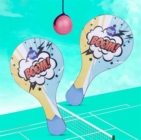 Joy Basix Wooden Paddle & Rubber Ball - Premium Quality