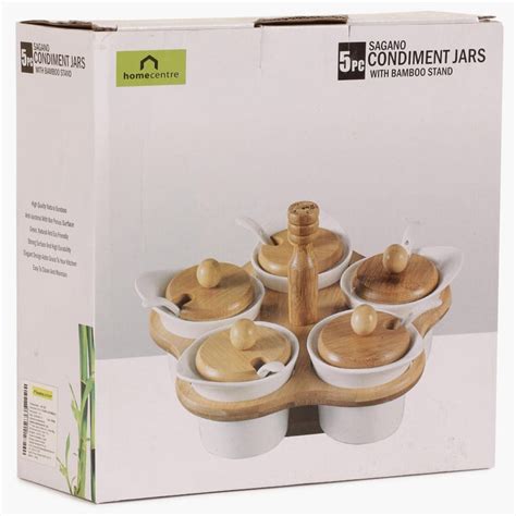 Buy Sagano Condiment Jars-Set Of 6 from Home Centre at just INR 1995.0