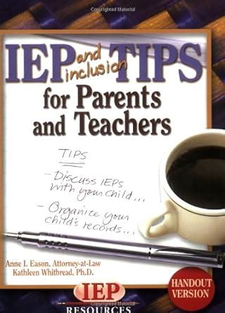 Buy IEP and Inclusion Tips For Parents and Teachers: Handout Version ...
