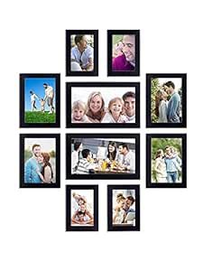 Buy Art Street Set of 10 Individual Black Wall Photo Frames Wall Decor ...