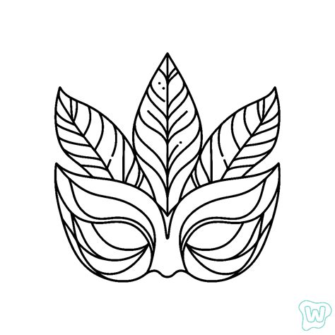 46 Masks Coloring Pages - Free Designs to Print