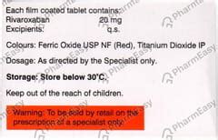 Xarelto 20 MG Tablet (28): Uses, Side Effects, Price & Dosage | PharmEasy