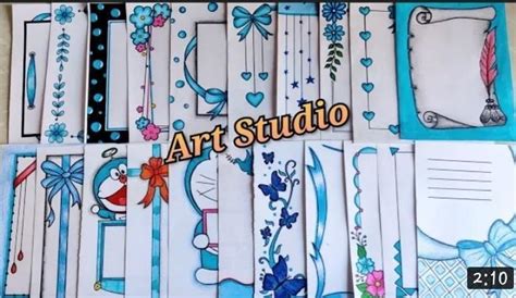 give some best border ideas for projects - Brainly.in