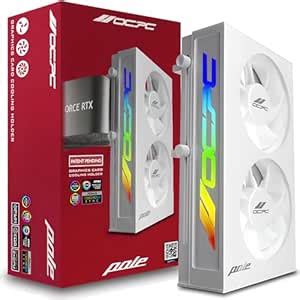 OCPC Adjustable GPU Support Bracket & ARGB 2X Graphics Card Support ...