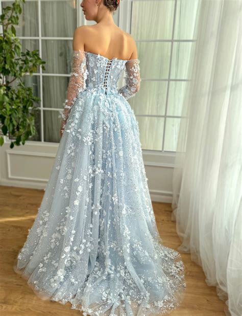 Baby Blue Serenade Gown | Blue wedding dresses, Prom dress inspiration ...
