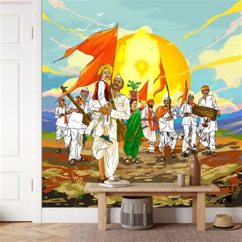 Pandharpur Warkari, Pilgrimage Wallpaper for Wall - Magicdecor®
