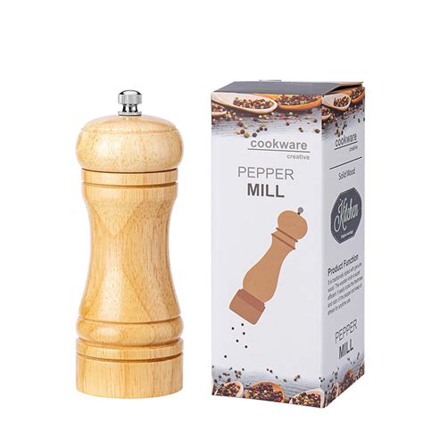 Wood Pepper Grinder, Solid Manual Spice Mill Salt 5 8 10 Inch 激安 激安特価 送料無料