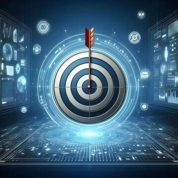 Photo realistic as target icon with copy space on a white background ...