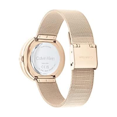 Calvin Klein Women's Carnation Gold Steel Mesh India | Ubuy